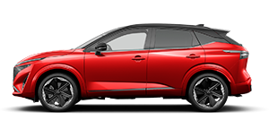 Vivid blue QASHQAI side profile